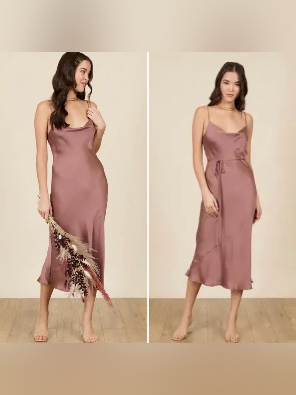 Park & Fifth Silk Waldorf Dress - Mauve